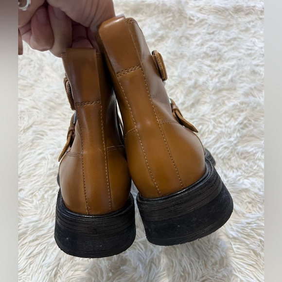 Free People Isla Moto Boots - Size 8 - tan color - Picture 3 of 11